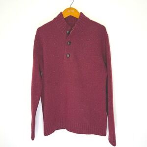 Untuckit Lambswool‎ Vangone Mock Neck 3 Button Sweater XL